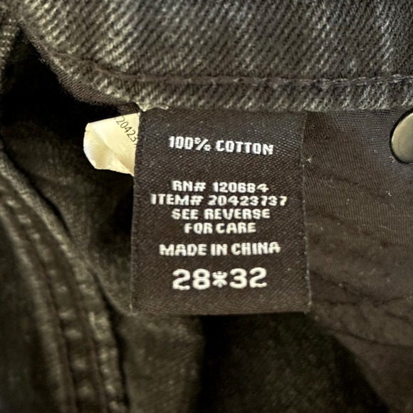 HOT‎ TOPIC Black Jeans Mens 28x31 Slow Decay Skulls Skater Goth Punk Wide Leg - Picture 11 of 11